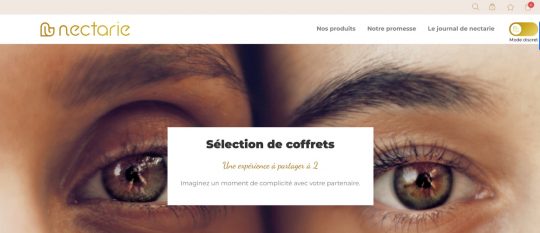 Nectarie site ecommerce